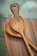 Couverts à salade sculptés