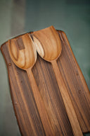 Couverts à salade chic sculptés