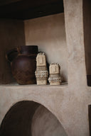 Statuette en pierre et coquillages Sumba