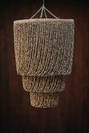Lustre Balinais en Coquillages sombre
