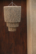 Lustre Balinais en Coquillages sombre