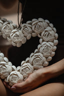 Coeur en coquillage bohème