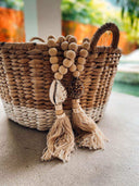 Grande suspension balinaise coquillage tigre