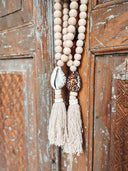 Grande suspension balinaise coquillage tigre