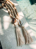 Grande suspension balinaise coquillage tigre