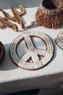 Peace and Love en coquillage bohème