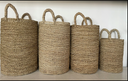 Panier de rangement en fibres naturelles "Sienna"
