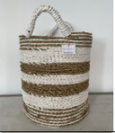Panier de rangement en fibres naturelles "Candy"