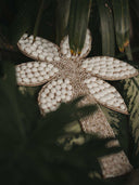 Boho chic palm tree in pearls and shells