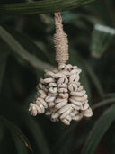 Balinese cowrie pendant lamp