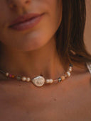 Natural pearl necklace