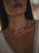 Natural orange necklace 