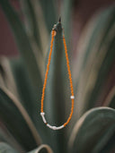 Natural orange necklace 