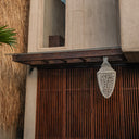 Lustre suspension en coquillages Bali