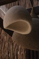 Suspension artisanale sablée Ivoire