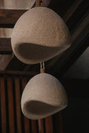 Suspension artisanale sablée Ivoire