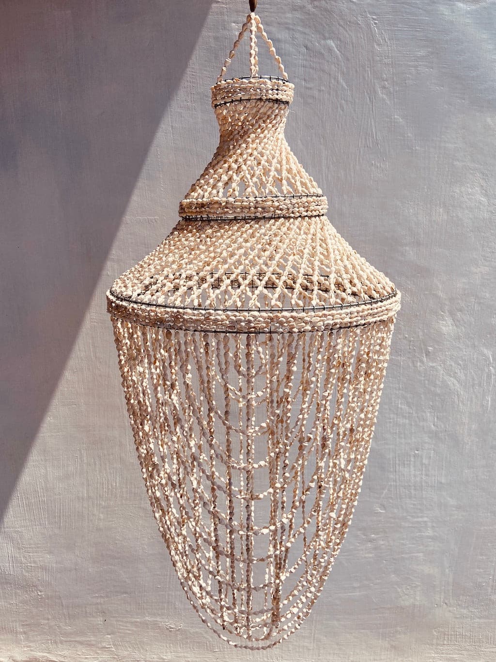 Bali shell pendant chandelier