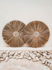 Bohemian wall decoration in straw and shells