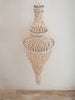 Bohemian pendant chandelier in Bali shells