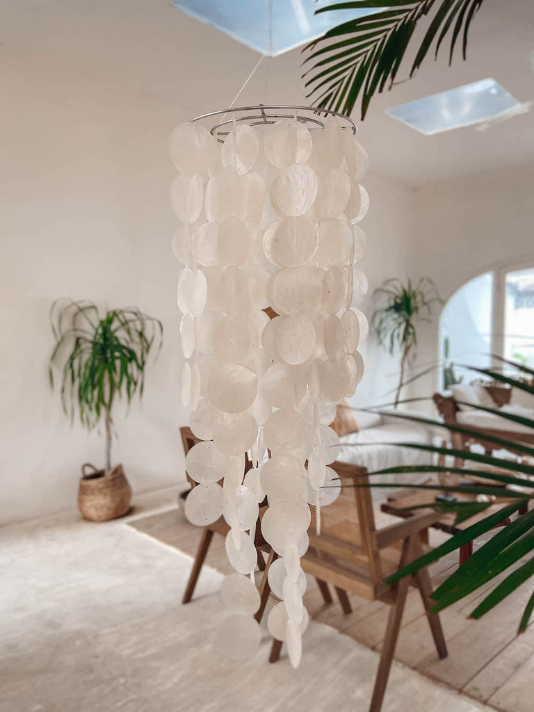 Lustre suspension bohème en jute – Ki Decoration