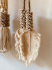 Large suspension in shells and macrame leaf