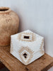 Offering box Bali white Wajik ethnic pattern