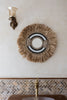 Small mirror with raffia and cowries