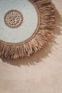 Décoration murale sun en perles et raphia