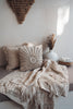 Indah linen and shell cushion cover