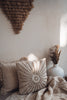 Indah linen and shell cushion cover