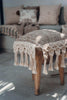 Housse de coussin Boho en coton et macramé