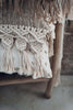 Housse de coussin Boho en coton et macramé
