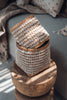Bohemian bamboo and cowrie basket