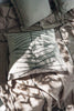 Ethnic pattern natural linen cushion cover