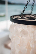 Lustre suspension en nacre Capiz