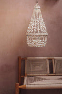 Lustre suspension balinaise en coquillages