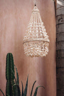 Lustre suspension balinaise en coquillages